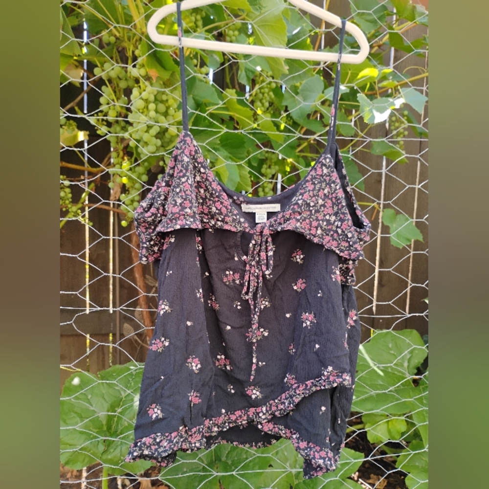 American Eagle Outfitters Dark Floral Camisole